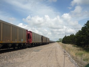 Train, along Hwy 2, Nebraska