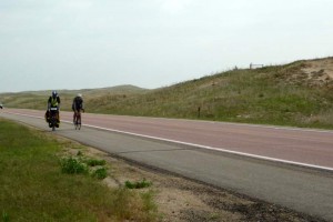 Climate talks while pedaling through the sandhills.  Unforgettable