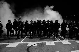 Fires and tear gas in Berkeley, 12/2014